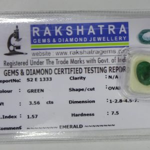 EMERALD. S2E1333 3.560 Cts