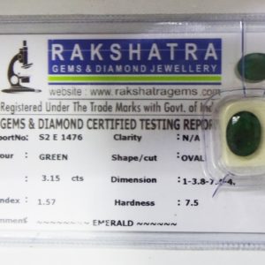 EMERALD. S2E1476 3.150 Cts