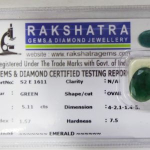 EMERALD. S2E1611 5.110 Cts