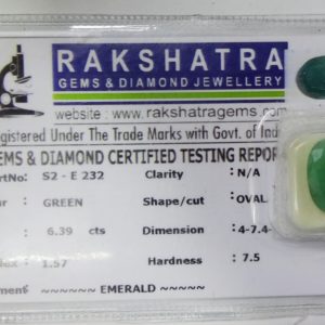 EMERALD. S2E232 6.390 Cts