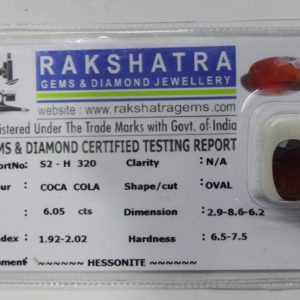 HESSONITE S2H320  6.050  Cts