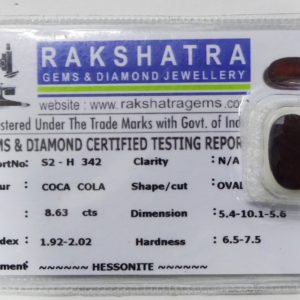 HESSONITE S2H342  8.630  Cts