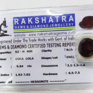 HESSONITE S2H400  9.840  Cts