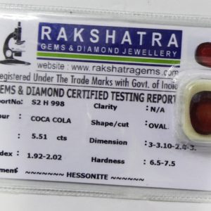 HESSONITE S2H998  5.510  Cts