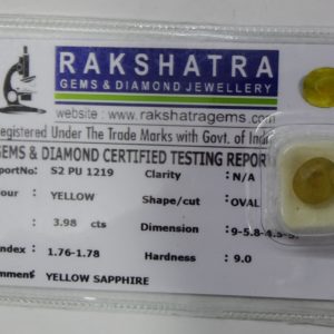 PUKHRAJ. S2PU1219 3.980 Cts