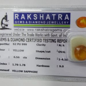 PUKHRAJ. S2PU999 6.560 Cts